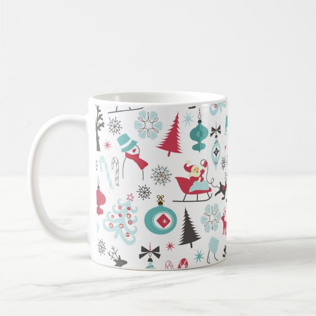 Taza De Café Patrón nórdico de navidades (Izquierda)