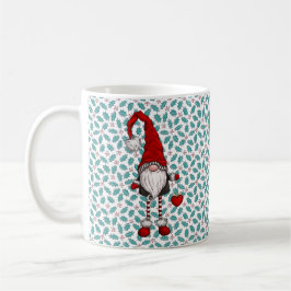 Taza De Café Patrón nórdico Gnome Mistletoe