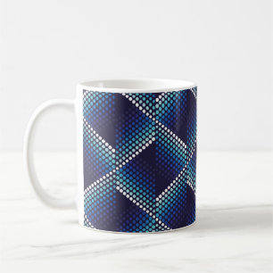 Taza De Café Patrón ondulado geométrico sin soldadura con punto