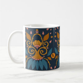 Taza De Café Patrón ornamental personalizado Estilo medieval