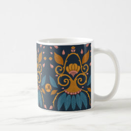 Taza De Café Patrón ornamental personalizado Estilo medieval