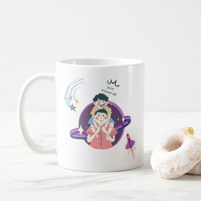 Taza De Café Patrón padre e hijo (Con donut)