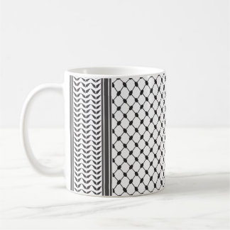 Taza De Café Patrón palestino de Keffiyeh
