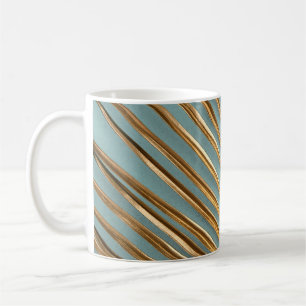 Taza De Café Patrón Palm Tropical Pintado de Oro