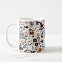 Patrón Pastel Halloween con fantasma de calabaza
