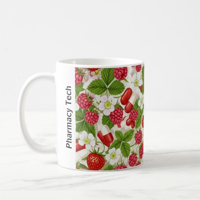 Taza De Café Patrón personalizado de Berry & Pill Pharmacy Mug (Izquierda)
