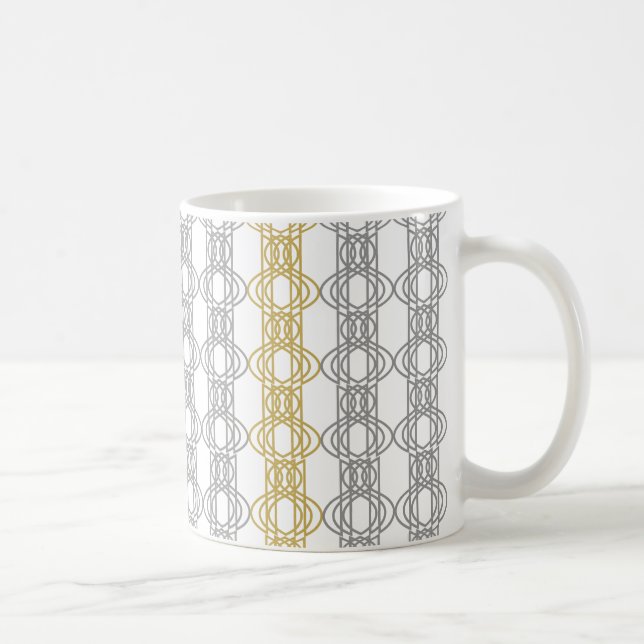 Taza De Café Patrón plateado y dorado (Derecha)