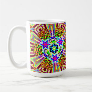 Taza De Café Patrón psicodélico 3X6