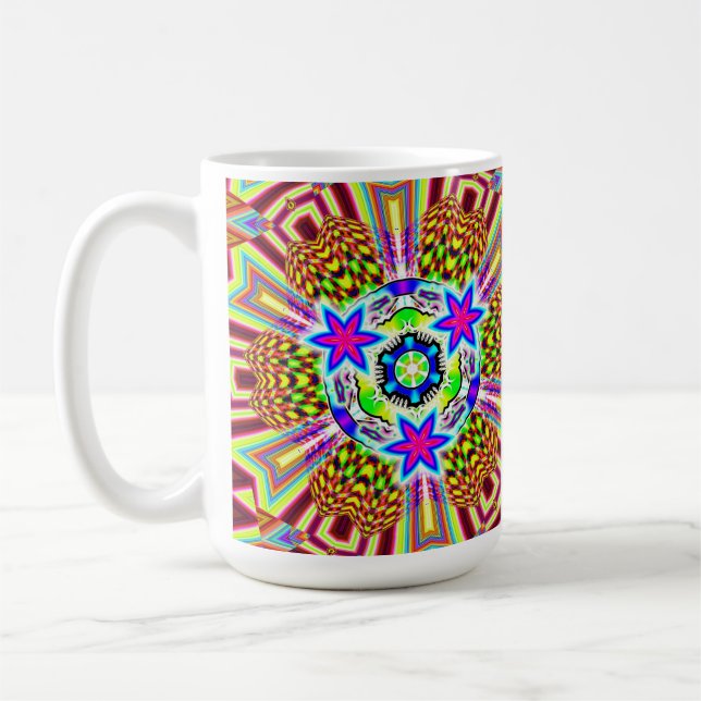 Taza De Café Patrón psicodélico 3X6 (Izquierda)