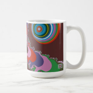 Taza De Café Patrón psicodélico de los 70 Arte retro
