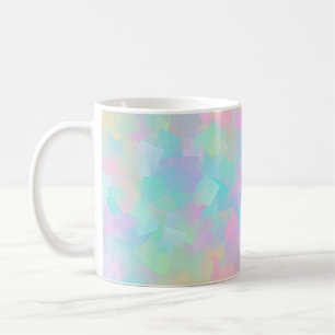 Taza De Café Patrón retro abstracto de formas geométricas en ro
