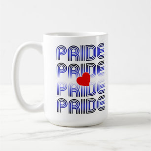 Taza De Café Patrón Retro de Corazón de Cuero