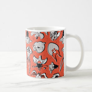 Taza De Café Patrón Retro de Medio Tono de LOONEY TUNES™