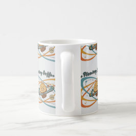 Taza De Café Patrón Retro Espacio Planetario de Descanso de Caf