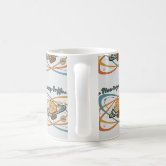 Taza De Café Patrón Retro Espacio Planetario de Descanso de Caf