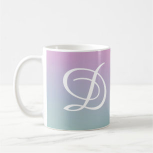 Taza De Café patrón retro gradiente Colorido minimal elegante