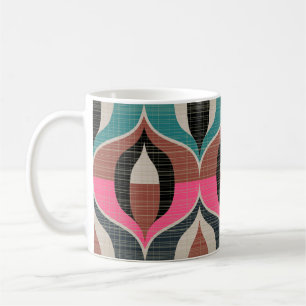 Taza De Café Patrón retro sin igual en el estilo de los años 60