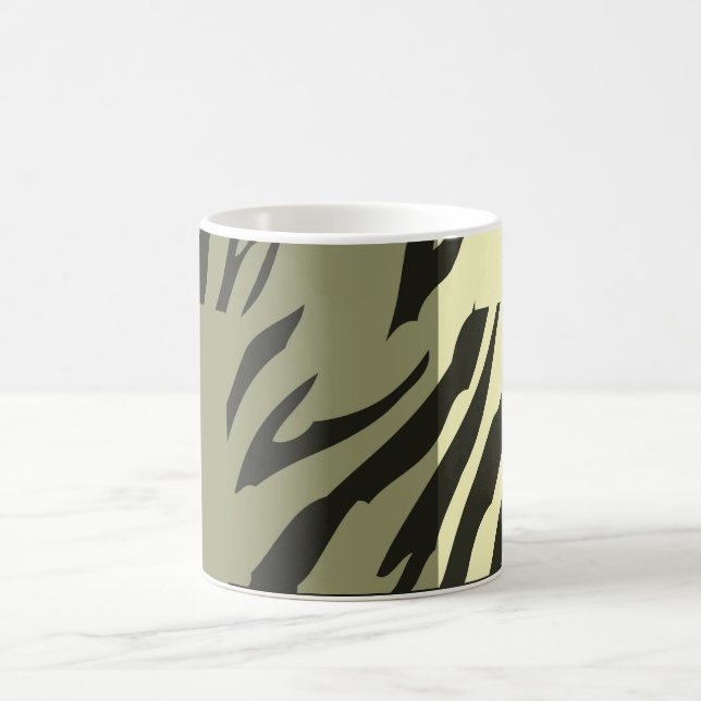 Taza De Café Patrón retro Zebra Pop Art 2 (Centro)