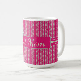 Taza De Café Patrón rosa moderno