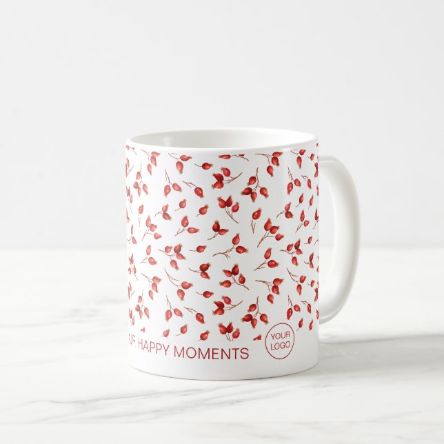 Taza De Café Patrón Rosehips. Té de Navidades corporativos (Anverso derecho)