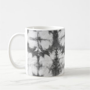Taza De Café Patrón Shibori Negro Tie Dye Art Coffee Mug