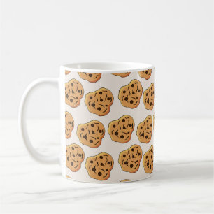 Taza De Café Patrón sin fisuras de cookies antiguas. ilusiones 