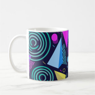 Taza De Café Patrón sin foco con diferentes tipos geométricos