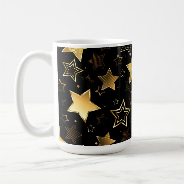 Taza De Café Patrón sin foco con las estrellas doradas (Izquierda)