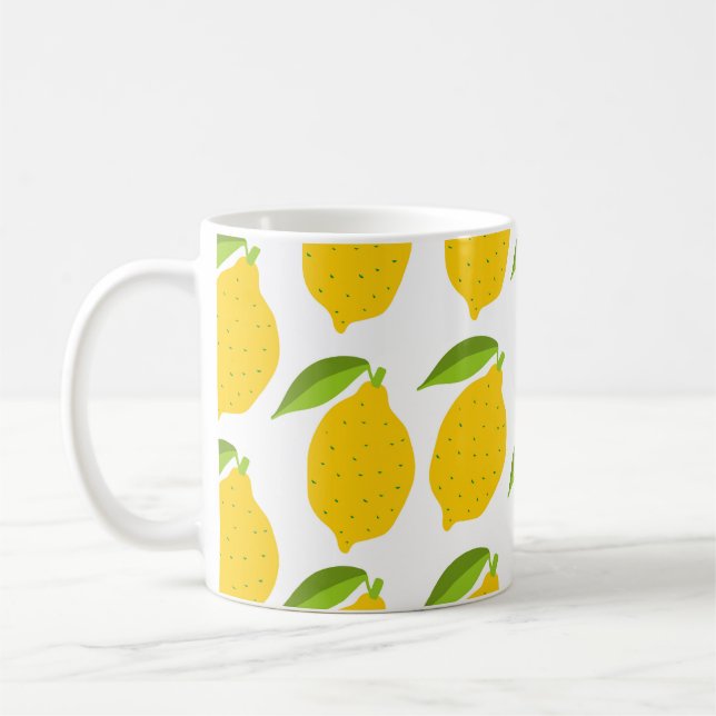 Taza De Café Patrón sin foco con limón fresco amarillo (Izquierda)