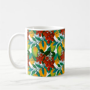 Taza De Café Patrón sin foco con mango exótico fresco y brillan