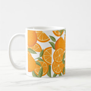 Taza De Café Patrón sin foco de fruta cítrica naranja amarilla