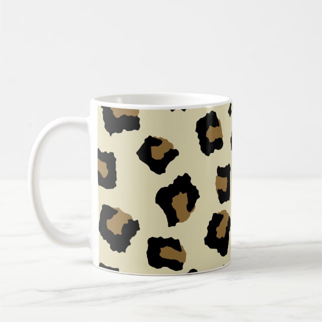 Taza De Café Patrón sin foco de leopardo (Izquierda)