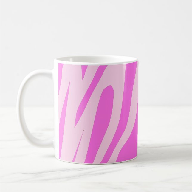 Taza De Café Patrón sin foco de tigre rosa (Izquierda)