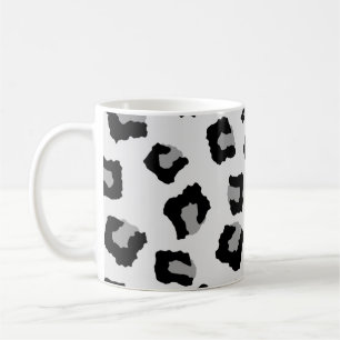 Taza De Café Patrón sin foco del leopardo de la nieve