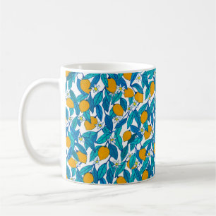 Taza De Café Patrón sin foco. Limón en flor. Flores neroli. 