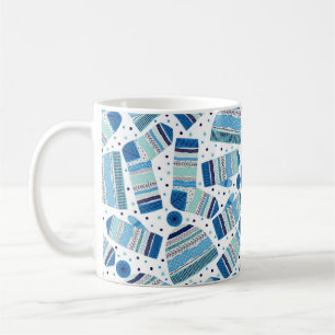 Taza De Café Patrón sin foco. Mitones, tapas y lana de punto