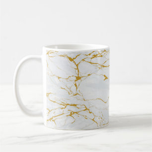 Taza De Café Patrón sin problemas de la textura dorada del márm