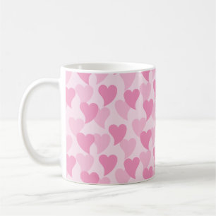Taza De Café Patrón sin problemas de los corazones bonitos