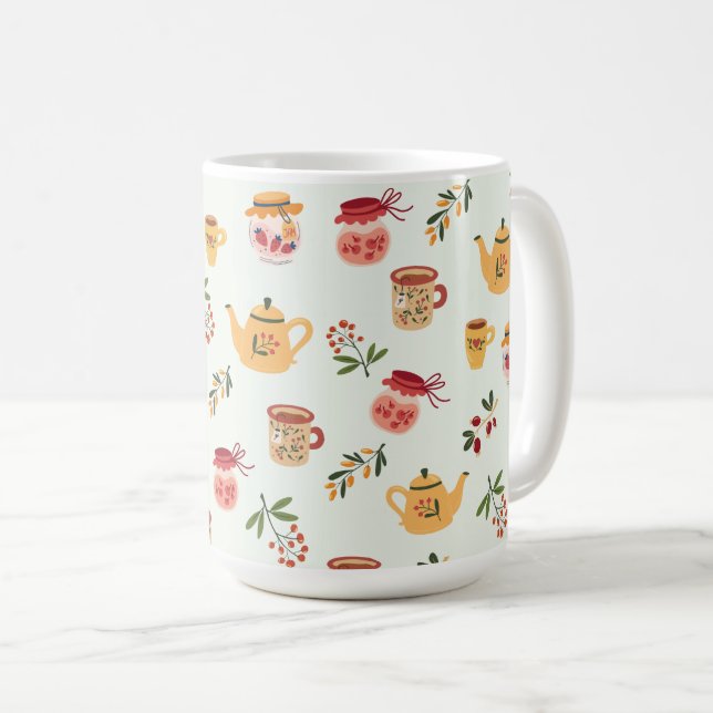 Taza De Café Patrón sin problemas de tiempo de té (Anverso derecho)