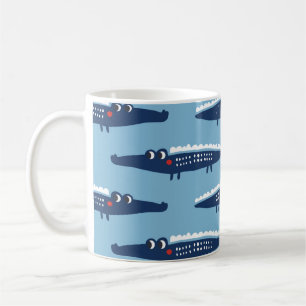 Taza De Café Patrón sin soldadura con cocodrilos