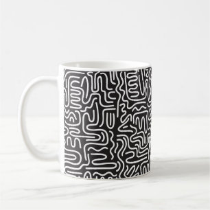Taza De Café Patrón sin soldadura con líneas onduladas de doo