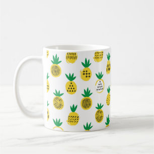 Taza De Café Patrón sin soldadura de piña. Diseño infantil.