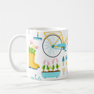 Taza De Café Patrón sin soldadura de primavera en un simple car