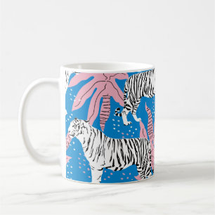 Taza De Café Patrón sin soldadura de tiburón, fondo animal salv