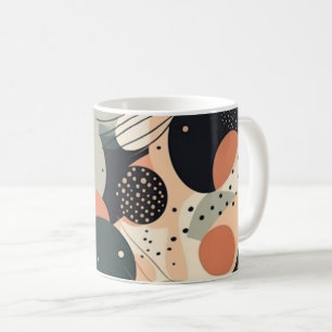 Taza De Café Patrón sin soldadura mínimo abstracto - Geométrico