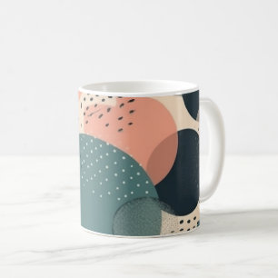 Taza De Café Patrón sin soldadura mínimo abstracto - Geométrico