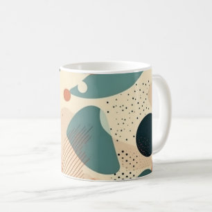 Taza De Café Patrón sin soldadura mínimo abstracto - Geométrico