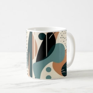 Taza De Café Patrón sin soldadura mínimo abstracto - Geométrico