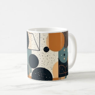 Taza De Café Patrón sin soldadura mínimo abstracto - Geométrico
