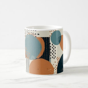 Taza De Café Patrón sin soldadura mínimo abstracto - Geométrico